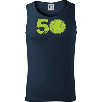 Tenis kulaté narozeniny 50 - Tílko pánské Core - XL ( Námořní modrá (velmi tmavá - téměř černá) )
