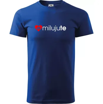 Pánské tričko Miluju tě - Triko extra velké (5-8XL) - 7XL ( Královská modrá )