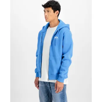 Pánská mikina mikina Basic Zip Hoody SL mediteranian blue velikost XL XL