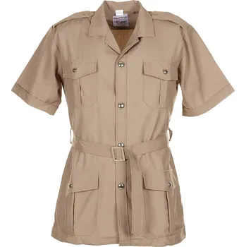 Pánská košile Tropická blůza francouzská košile Safari khaki MagForce® Velikost: 120 dlouhý rukáv