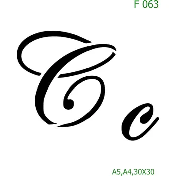 Šablona F 063 - A4 , Nelepící folie