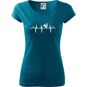 Dámské oblečení EKG diabolo - Dámské triko Pure - XL ( Petrolejová )