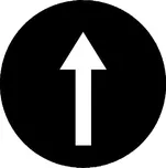 Kryt tlačítka, šipka, M22-XD-S-X7, černá