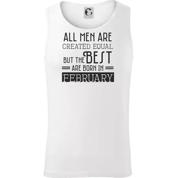 All men are created equal february - Tílko pánské Core - M ( Bílá )