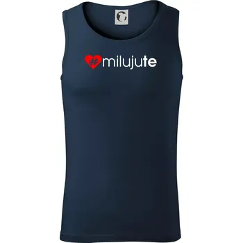 Miluju tě - Tílko pánské Core - 2XL ( Námořní modrá (velmi tmavá - téměř černá) )