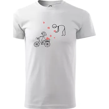 Láska kolo - Triko extra velké (5-8XL) - 6XL ( Bílá )