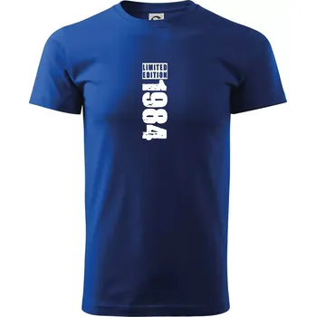 Pánské tričko Limited edition 1984 pruh - Triko extra velké (5-8XL) - 6XL ( Královská modrá )