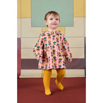 Dámské šaty Dětské bavlněné šaty Bobo Choses Dices 225AB088 růžová 03X, vel. 68