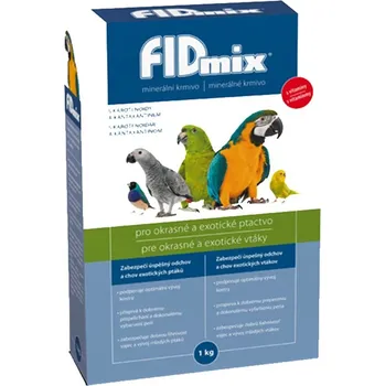 Krmivo pro hospodářské zvíře Minerálně vitaminové krmivo FIDMIX PRO OKRASNÉ A EXOTICKÉ PTACTVO 1 kg