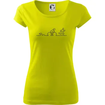 EKG triatlon - Dámské triko Pure - XS ( Limetková )