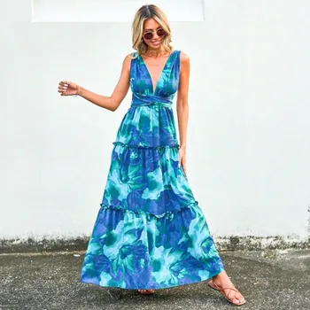 Dámské šaty Vázací letní šaty - batika