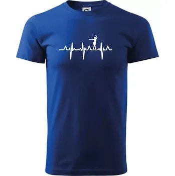 Pánské tričko EKG tanečnice salsy - Triko extra velké (5-8XL) - 8XL ( Královská modrá )