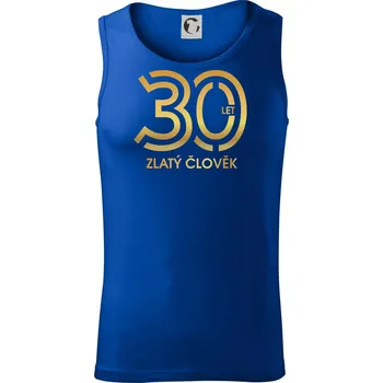 30 let zlatý člověk - Tílko pánské Core - 2XL ( Královská modrá )