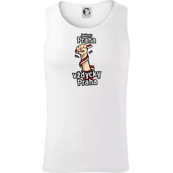 Pánská móda Jednou Praha vždycky Praha - Tílko pánské Core - 2XL ( Bílá )
