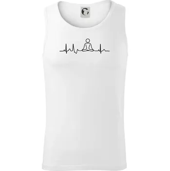 Ekg yoga - Tílko pánské Core - S ( Bílá )