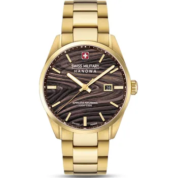 Módní doplněk Swiss Military Hanowa SMWGH0006010 Golden Beech 42mm 10ATM