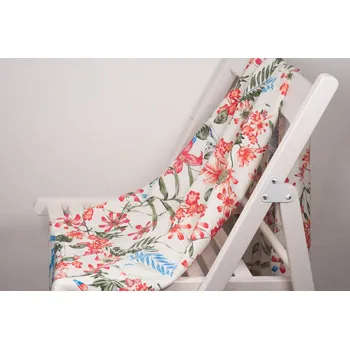 Autorská látka KVĚTINY, viskóza EcoVero, bílá ivory, sartor.cz