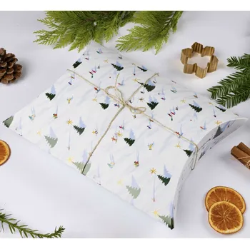 Vánoční dekorace Be Nice EKO vánoční krabičky - Zimní radovánky Střední krabička 21x16x4,5 cm