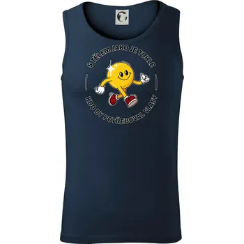 S tělem jako tohle, kdo by potřeboval vlasy - Tílko pánské Core - L ( Námořní modrá (velmi tmavá - téměř černá) )