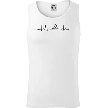 Geocache ekg - Tílko pánské Core - 2XL ( Bílá )