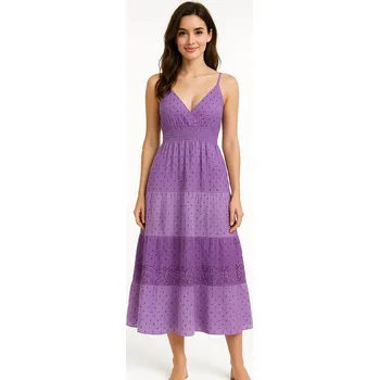 Dámské šaty Šaty na ramínka fialové