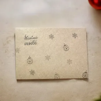 Obálka Obálka na přání 12,5 x 17,5 cm B6 - vánoční