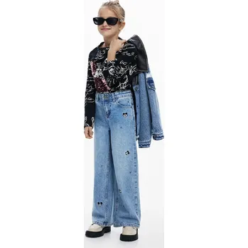 Chlapecké kalhoty Dětské rifle Desigual 25WGDD05 modrá 50X, vel. 140