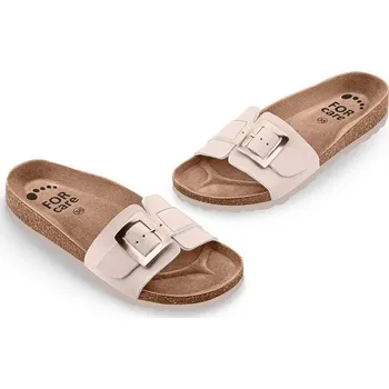 Dámské pantofle FORcare 232047 dámská korková obuv, béžová, velikost 38