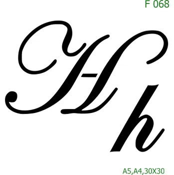 Šablona F 068 - 30 x 30 cm , Nelepící folie