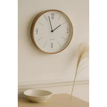 Hodiny House Doctor nástěnné hodiny Clock Couture, bílé/růžovo-zlaté, 30 cm