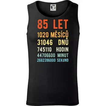 Narozeniny 85 přepočet času - Tílko pánské Core - M ( Černá )