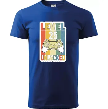 Pánské tričko Gaming narozeniny 25 - Triko extra velké (5-8XL) - 8XL ( Královská modrá )