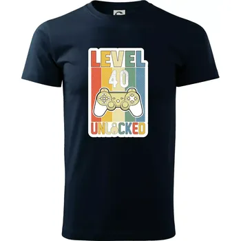 Pánské tričko Gaming narozeniny 40 - Triko extra velké (5-8XL) - 6XL ( Námořní modrá (téměř černá) )