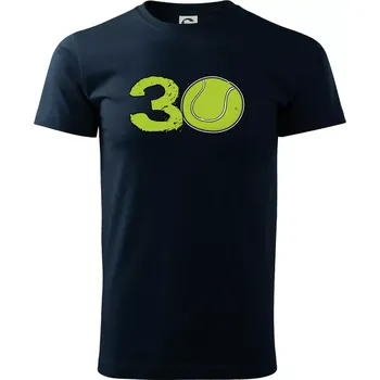 Tenis kulaté narozeniny 30 - Triko extra velké (5-8XL) - 7XL ( Námořní modrá (velmi tmavá - téměř černá) )