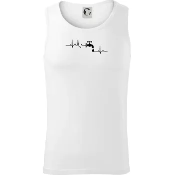 Instalatér ekg - Tílko pánské Core - M ( Bílá )