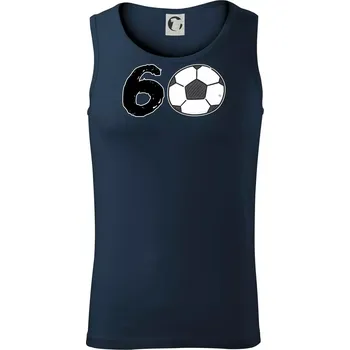 Fotbal kulaté narozeniny 60 - Tílko pánské Core - 2XL ( Námořní modrá (velmi tmavá - téměř černá) )