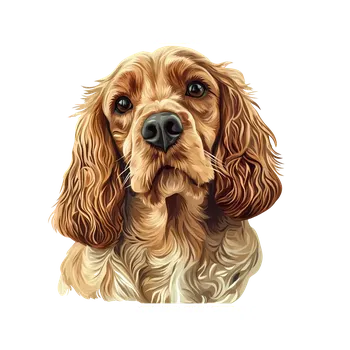 samolepka UV samolepka se psem Anglický kokršpaněl 5x6 (UV samolepka s plemeny psů , plemena )