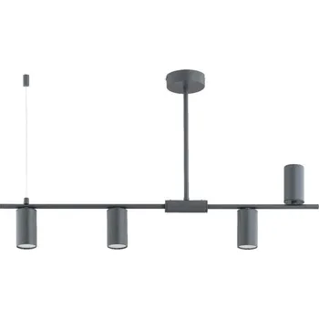 Lustr na tyči URANOS 4xGU10/10W/230V šedá