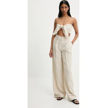 Lněná souprava Answear.LAB 6812.tos béžová 80X, vel. L