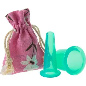 Masážní přístroj Sanomed Sada silikonových baněk DUO - jahodová