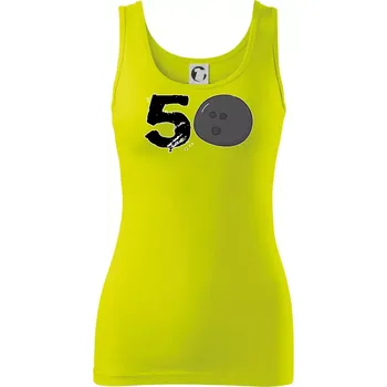 Bowling kulaté narozeniny 50 - Dámské tílko - S ( Limetková )