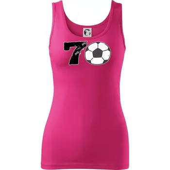 Fotbal kulaté narozeniny 70 - Dámské tílko - S ( Purpurová )