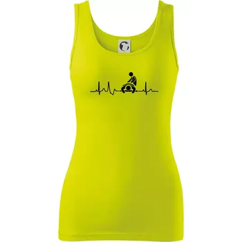 Dámské tričko EKG masáž - Dámské tílko - XL ( Limetková )
