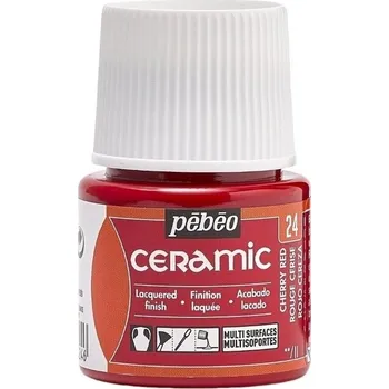 Speciální výtvarná barva Pébéo Ceramic Barva na keramiku Cherry Red 45 ml 1 ks