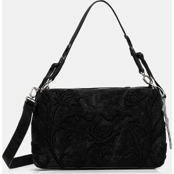 Kabelka Kabelka Desigual ROMEO FLORAL TOTAL BL černá barva, 25WAXP41 99X, vel. ONE SIZE