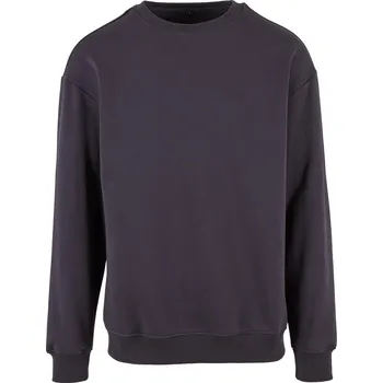 Pánská mikina Mikina přes hlavu Build Your Brand se spadlými rameny 300 g/m Barva: modrá námořní, Velikost: 5XL BY075
