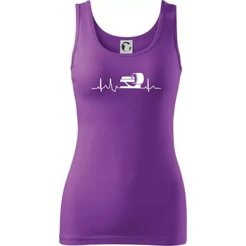 Dámské tričko EKG radiologie - Dámské tílko - 2XL ( Fialová )
