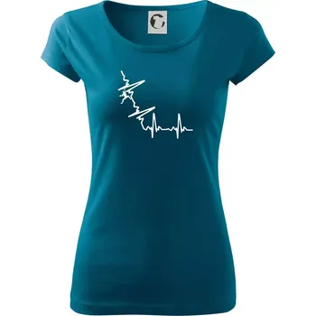 Dámské oblečení EKG bouldering - Dámské triko Pure - XL ( Petrolejová )