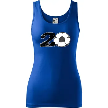 Dámské oblečení Fotbal kulaté narozeniny 20 - Dámské tílko - M ( Královská modrá )