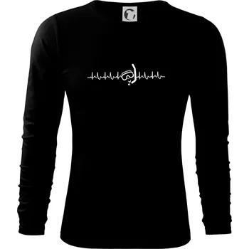 Pánská móda Potápěč EKG - Triko s dlouhým rukávem FIT-T long sleeve - M ( Černá )